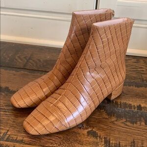 J. Crew Roxie ankle boots in crocodile AB517